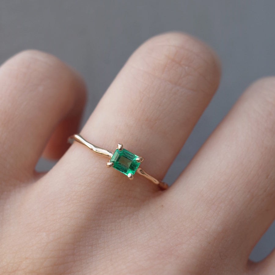 Charm Ring No.1202/ Emerald