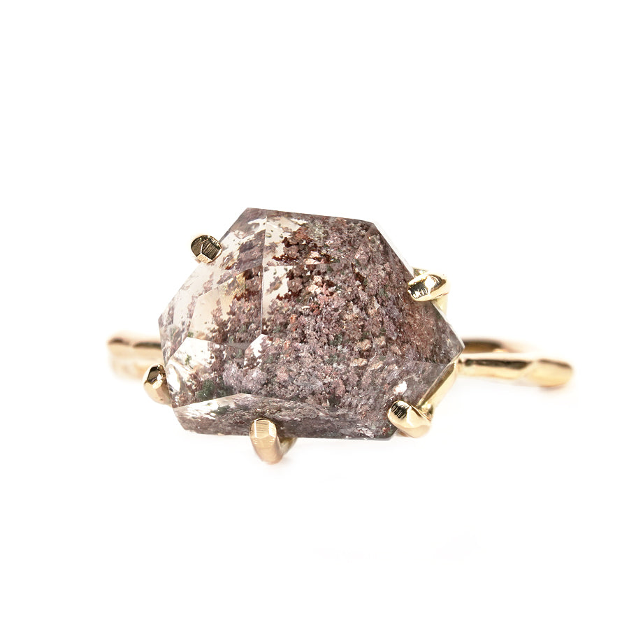 Charm Ring No.1222/ Garden Quartz