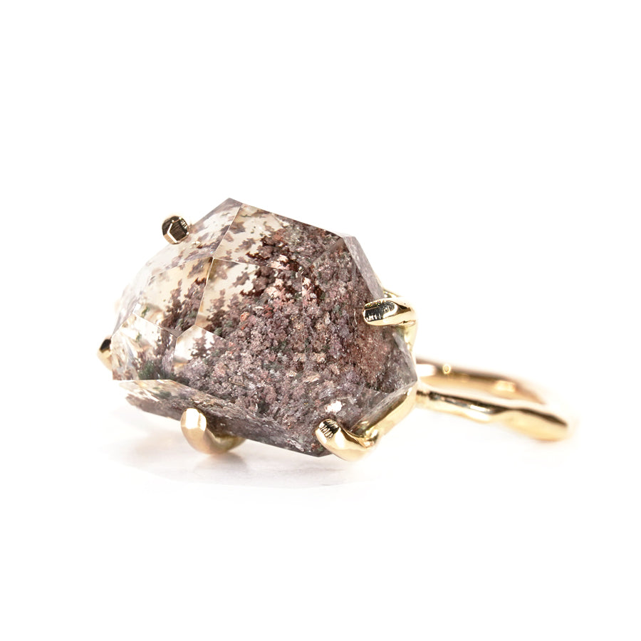 Charm Ring No.1222/ Garden Quartz