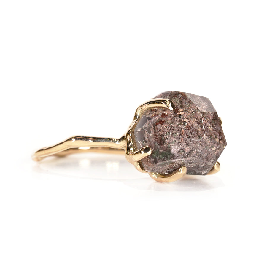 Charm Ring No.1222/ Garden Quartz