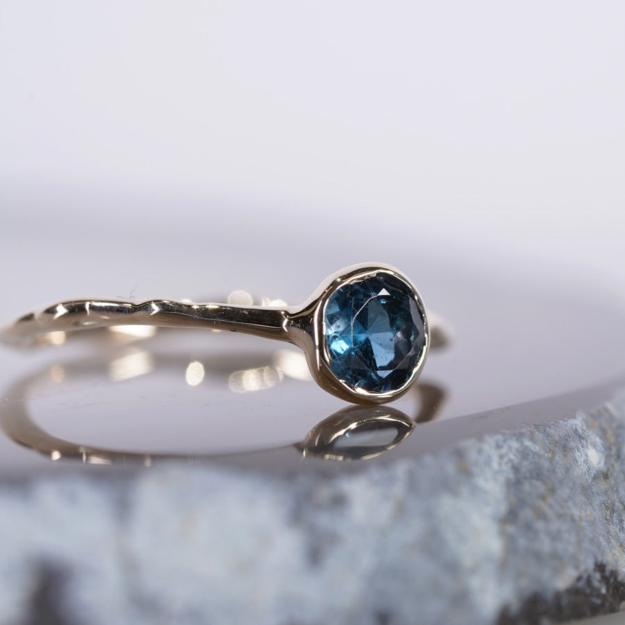 Charm Ring No.1233/ London Blue Topaz