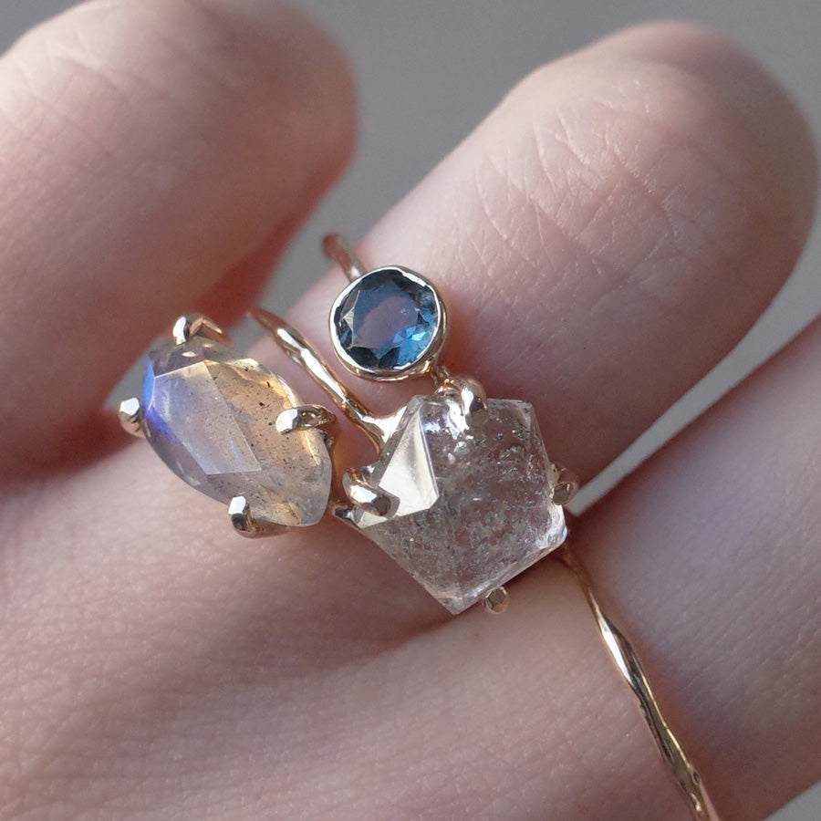 Charm Ring No.1233/ London Blue Topaz