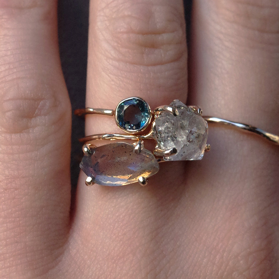 Charm Ring No.1233/ London Blue Topaz