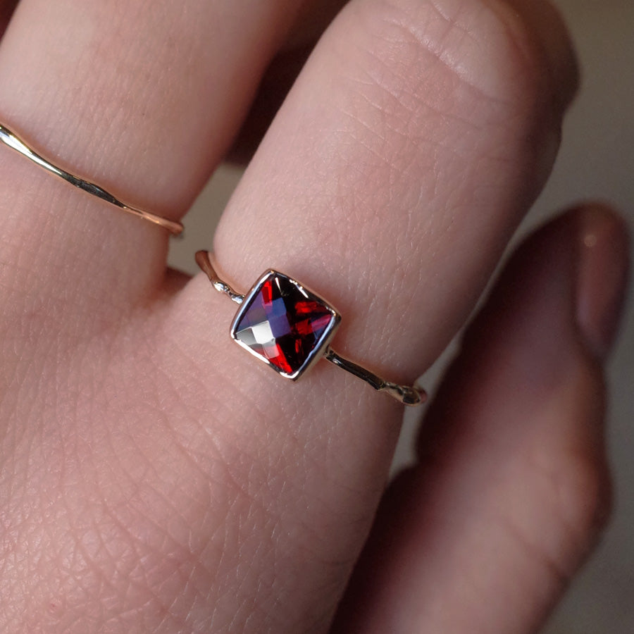 Charm Ring No.1239/ Garnet