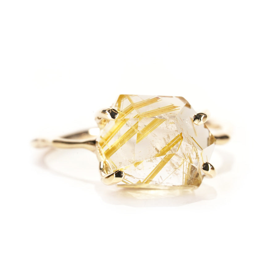 Charm Ring No.1240/ Rutilelated Quartz