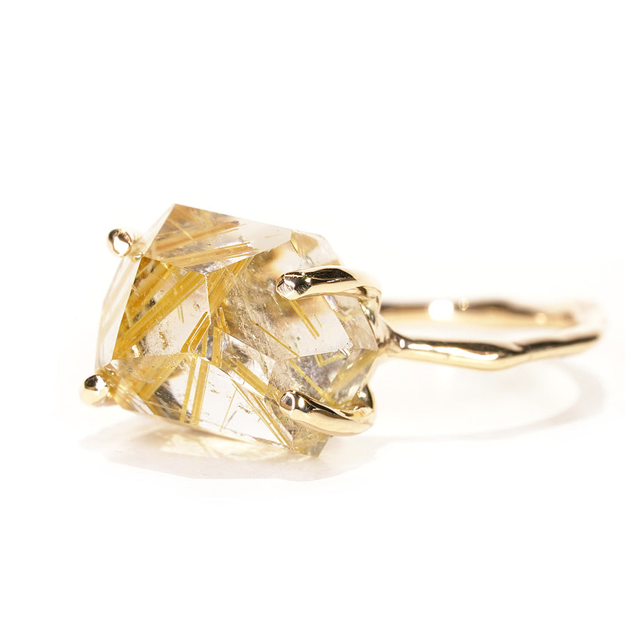 Charm Ring No.1240/ Rutilelated Quartz