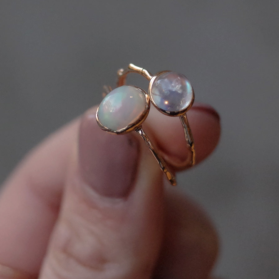 Charm Ring No.1241/Moonstone