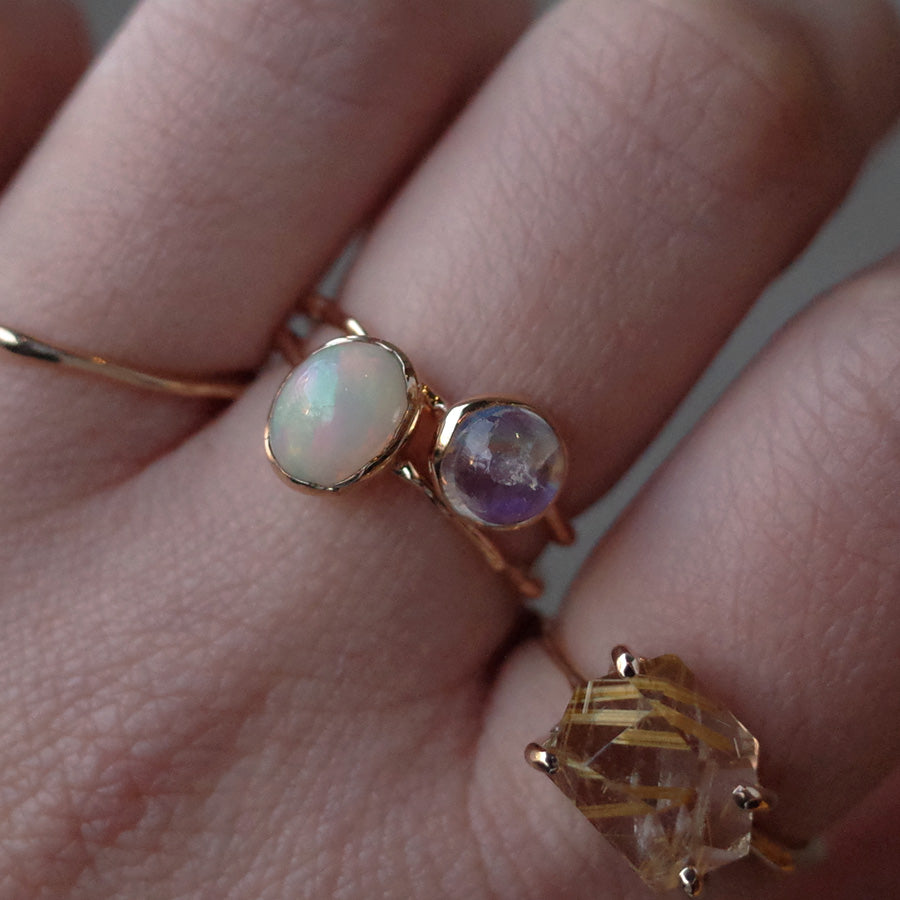 Charm Ring No.1241/Moonstone