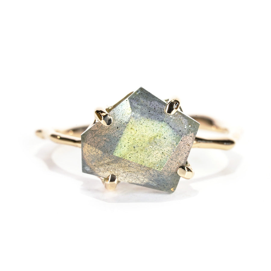 Charm Ring No.1244/ Labradorite