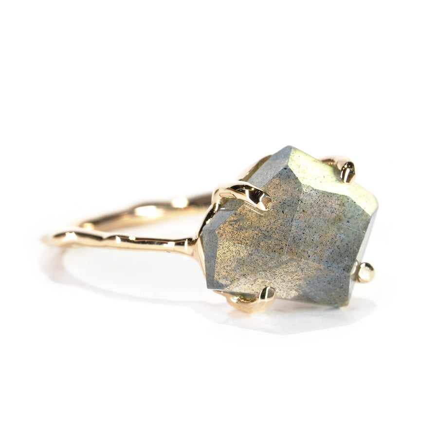 Charm Ring No.1244/ Labradorite