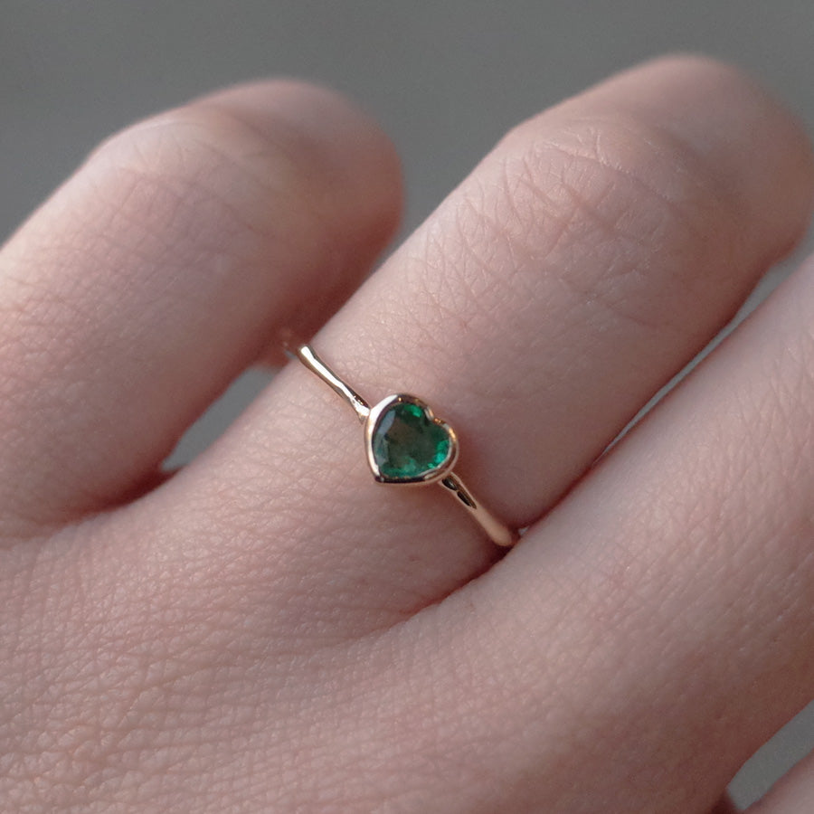 Charm Ring No.1250/ Emerald