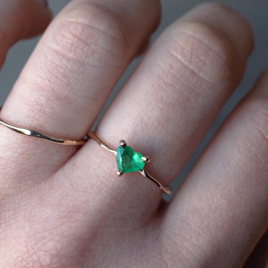 Charm Ring No.1251/ Emerald