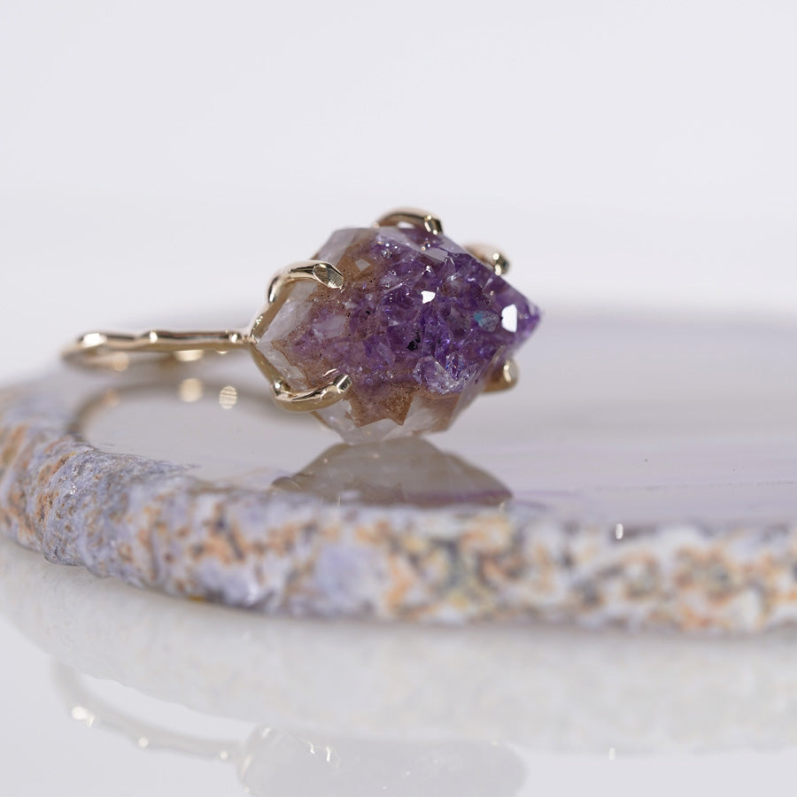 Charm Ring No.1255/ Agate(結晶)