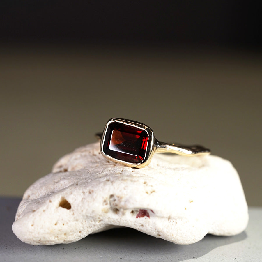 Charm Ring No.1273/ Garnet