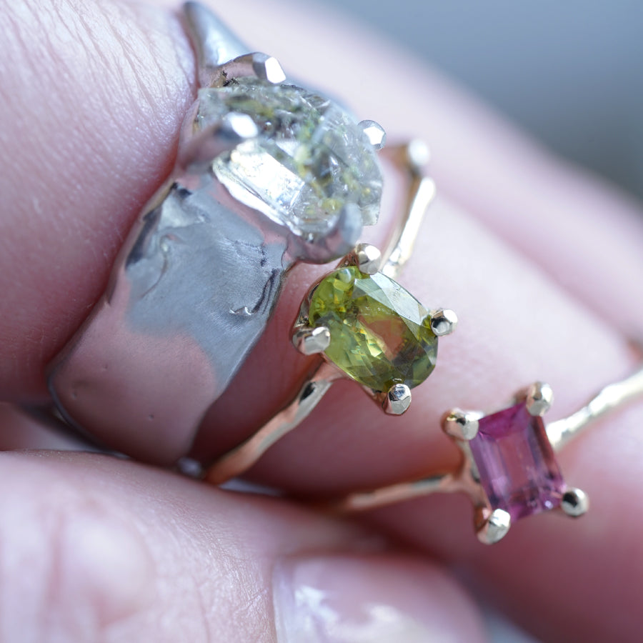 Charm Ring No.1280/ Peridot