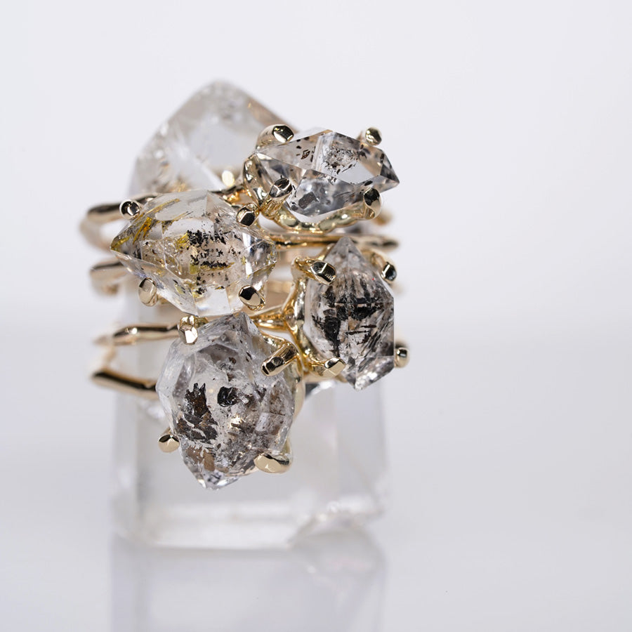 Charm Ring No.1283/Herkimer Diamond