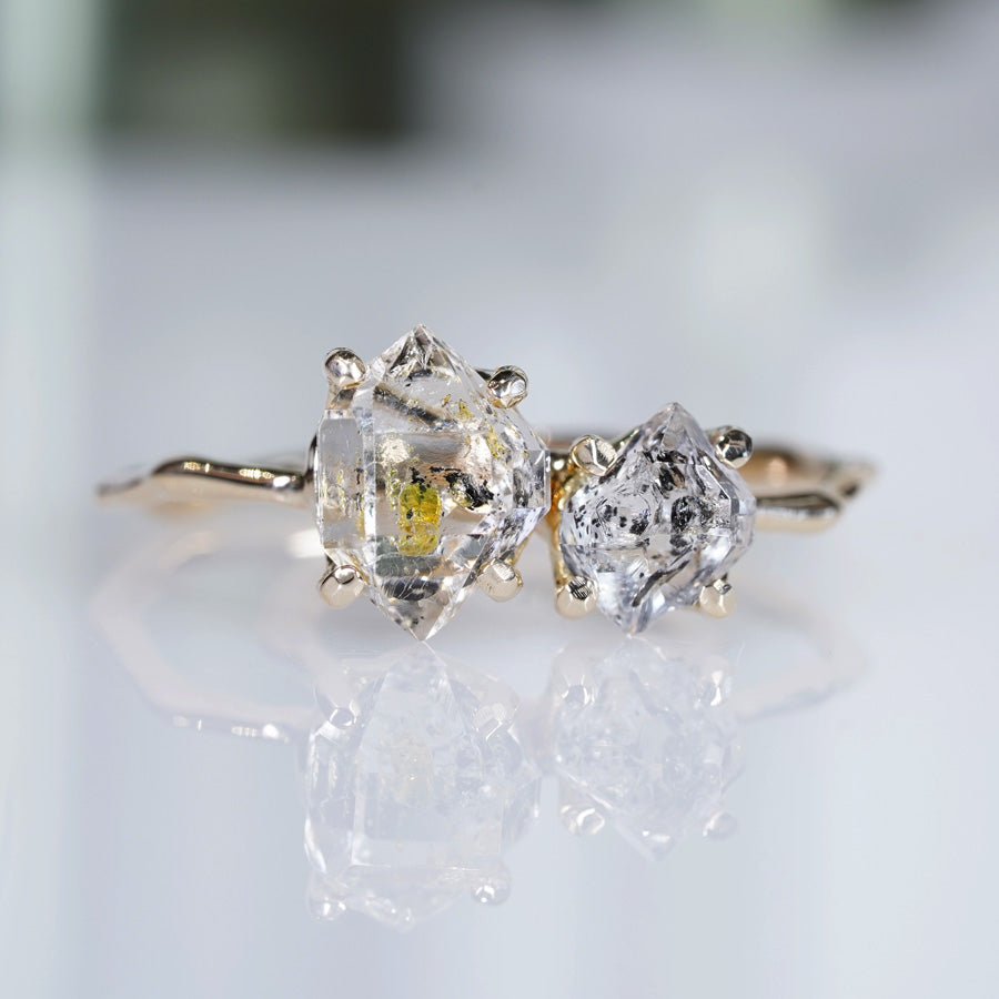 Charm Ring No.1284/Herkimer Diamond