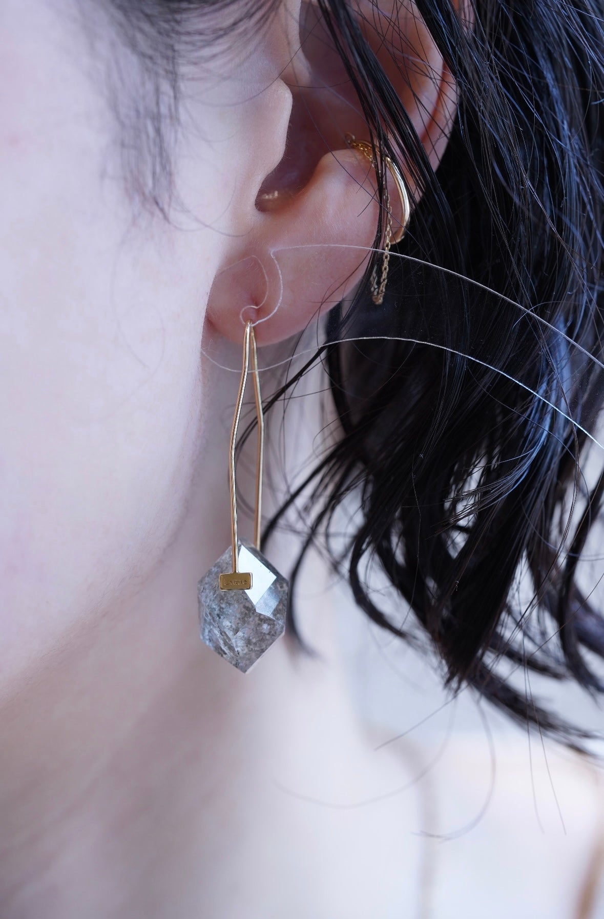 Bag Earrings No. 2033/ Tourmaline