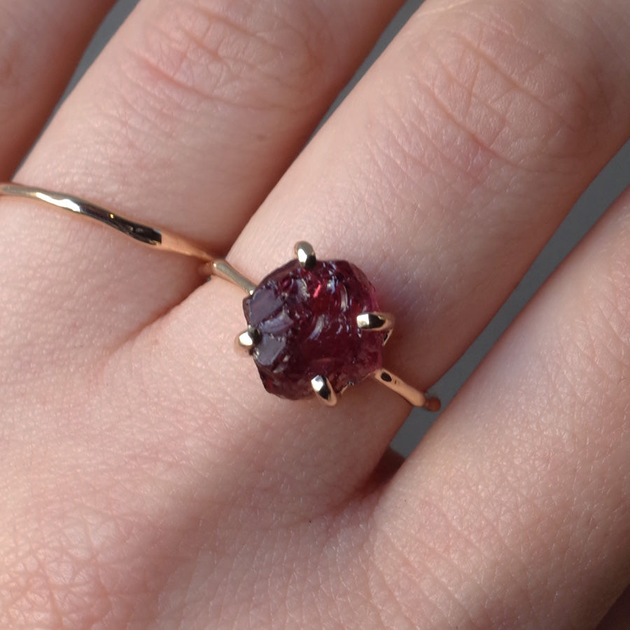 Charm Ring No.1292/ Garnet