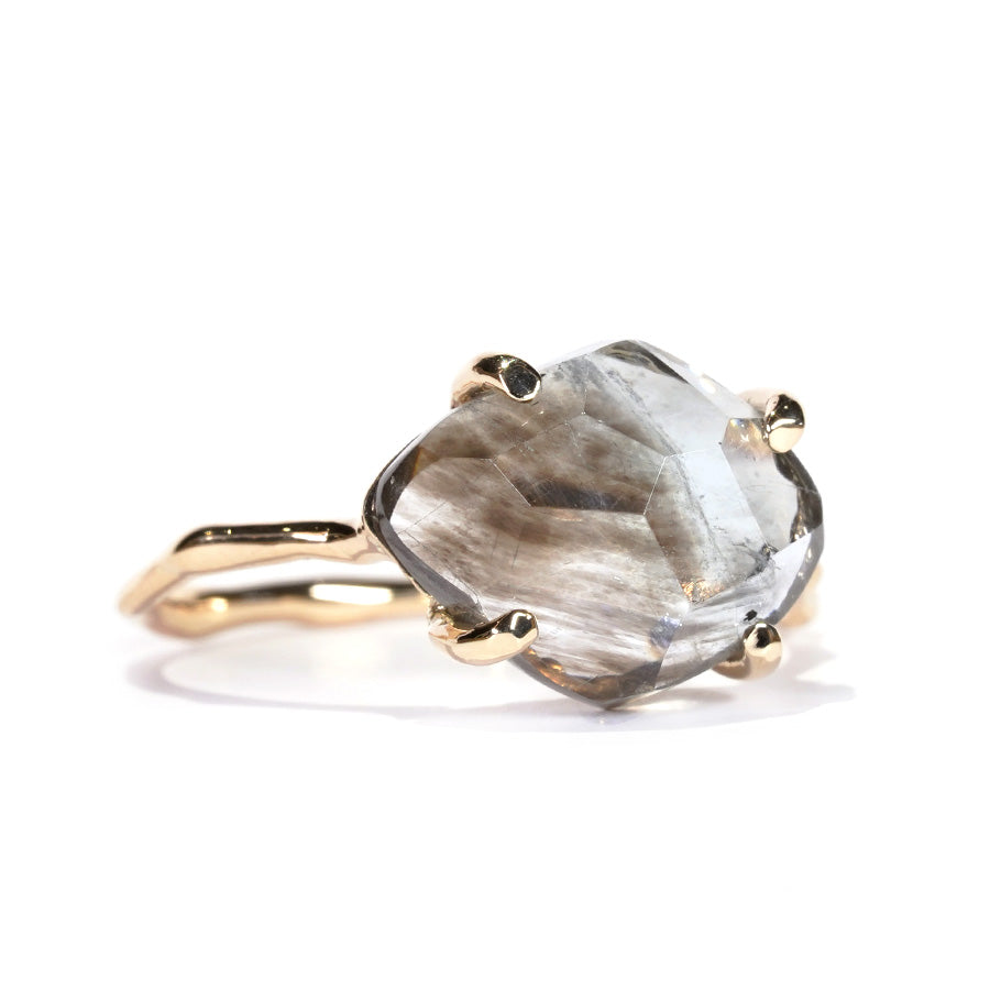 Charm Ring No.1301/ Moss Aquamarine