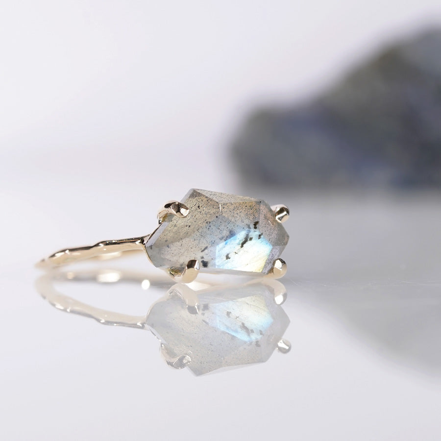 Charm Ring No.1306/ Labradorite