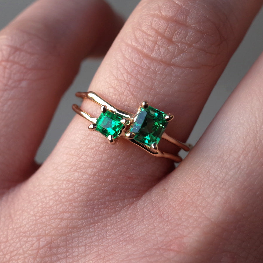 Charm Ring No.1307/ Emerald