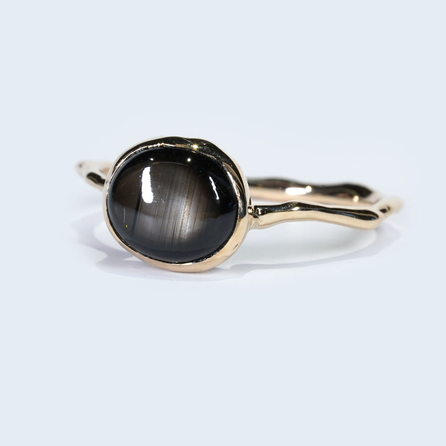 Charm Ring No.1445/  Black Star Sapphire