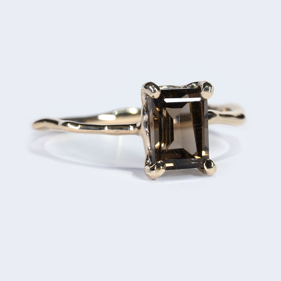 Charm Ring No.1447/ Smoky Quartz