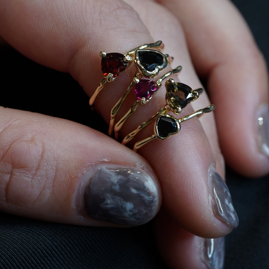 Charm Ring No.1450/Garnet