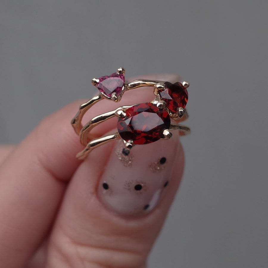Charm Ring No.1451/ Garnet