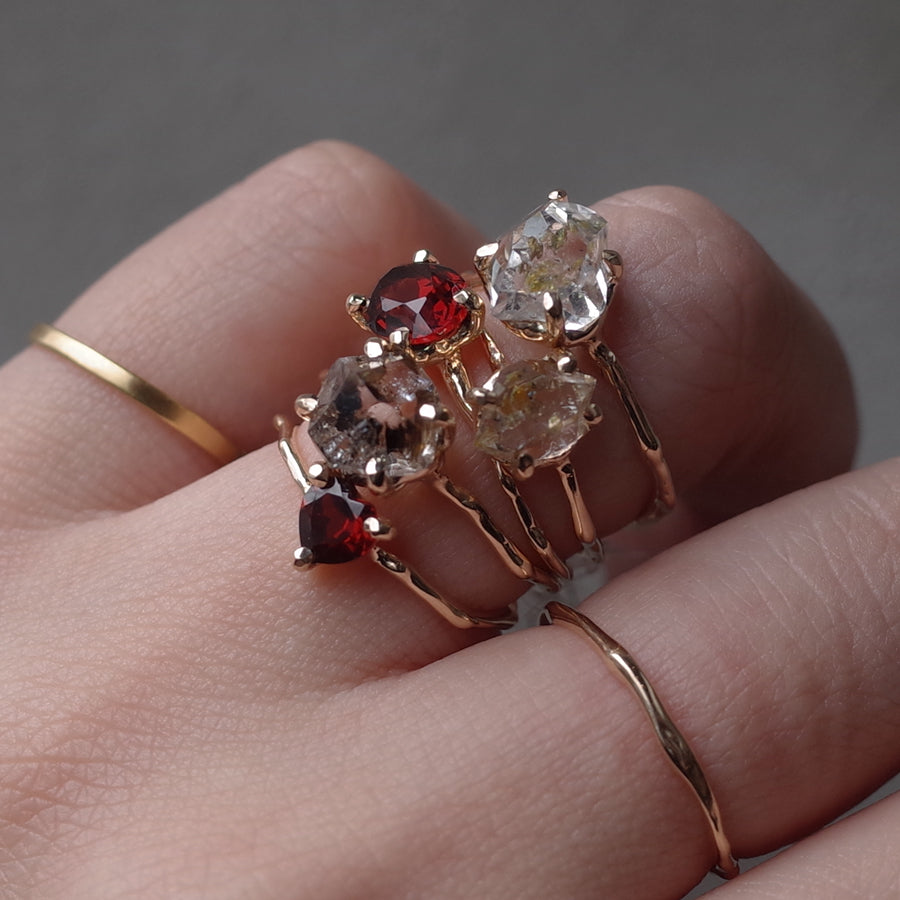 Charm Ring No.1451/ Garnet