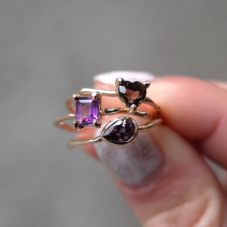 Charm Ring No.1452/ Garnet