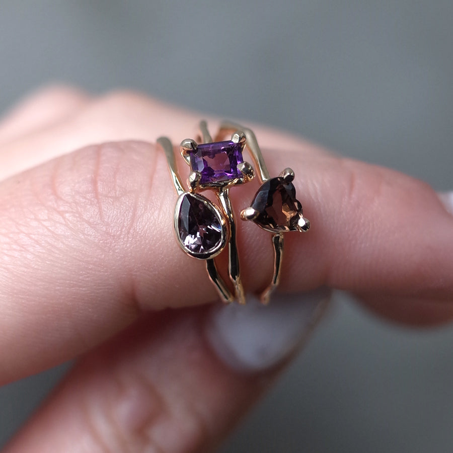 Charm Ring No.1452/ Garnet
