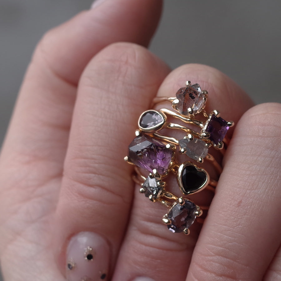 Charm Ring No.1454/ Amethyst