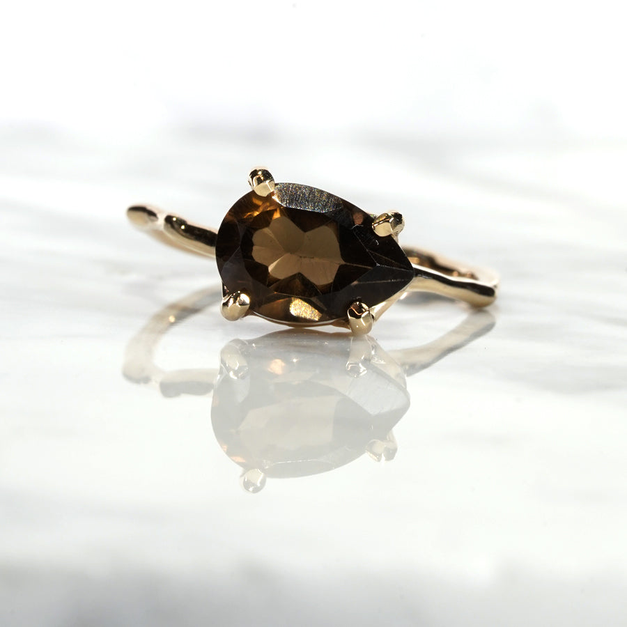 Charm Ring No.1457/ Smoky Quartz