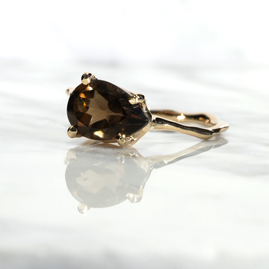Charm Ring No.1457/ Smoky Quartz