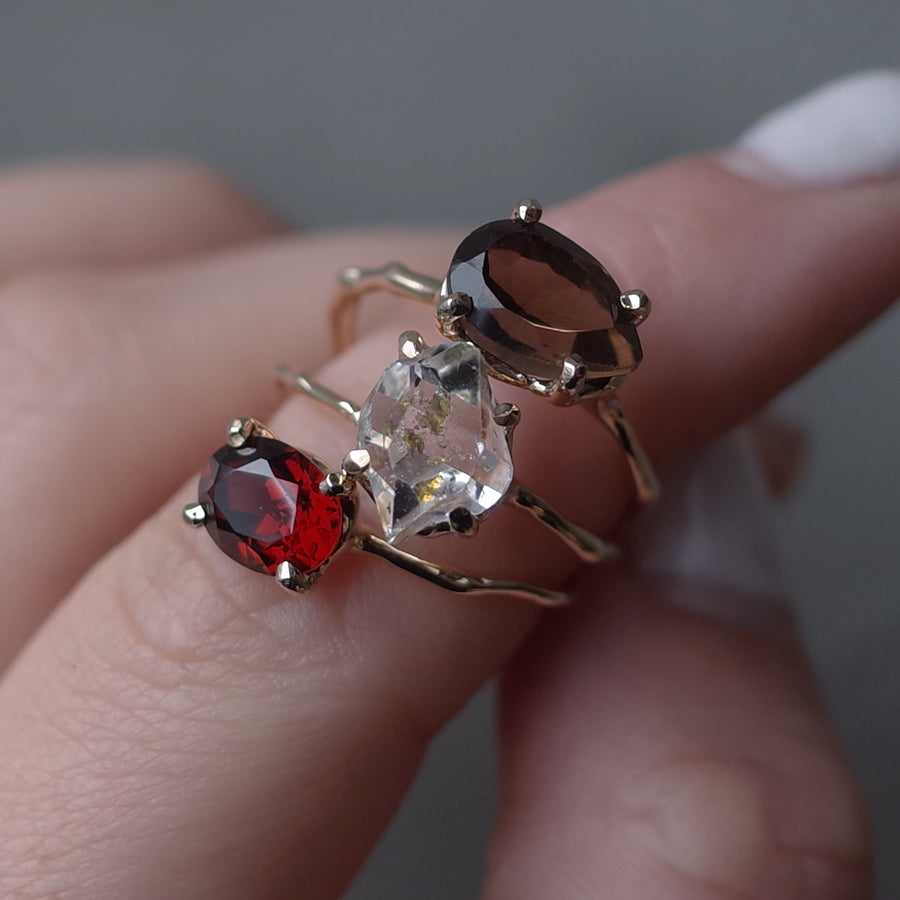 Charm Ring No.1451/ Garnet