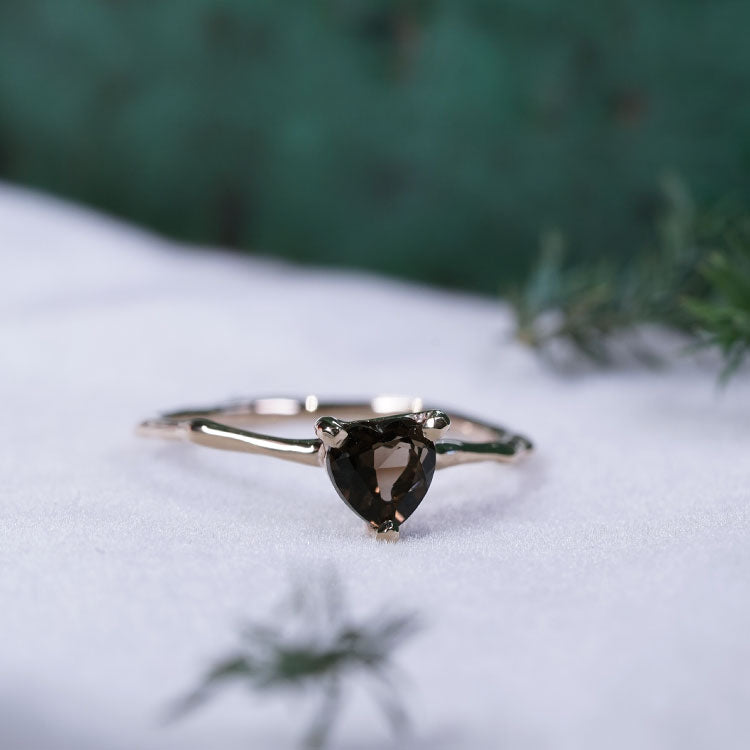 Charm Ring No.1458/ Smoky Quartz