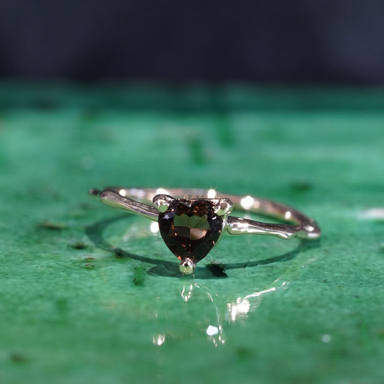 Charm Ring No.1458/ Smoky Quartz