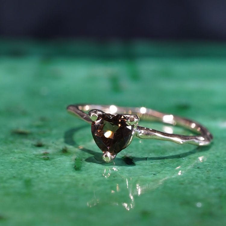 Charm Ring No.1458/ Smoky Quartz