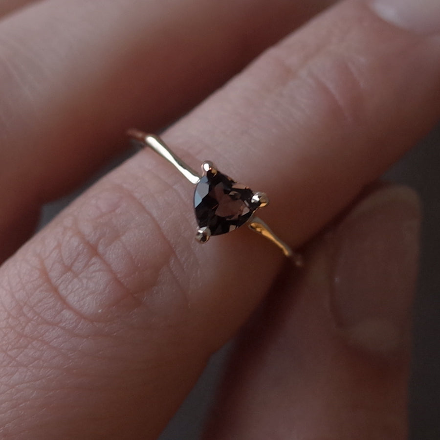 Charm Ring No.1458/ Smoky Quartz