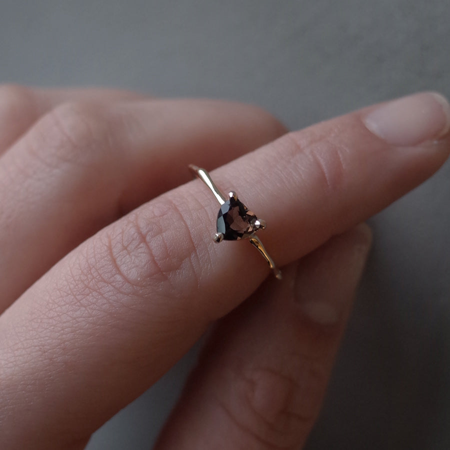 Charm Ring No.1458/ Smoky Quartz