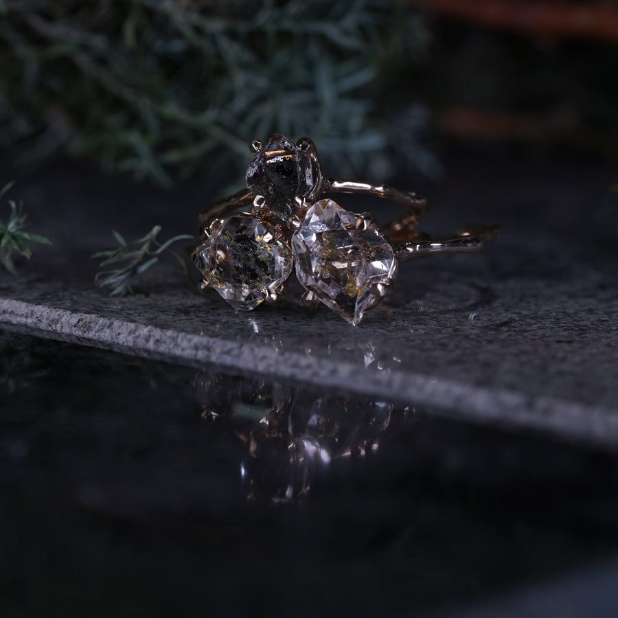 Charm Ring No.1462/ Herkimer Diamond