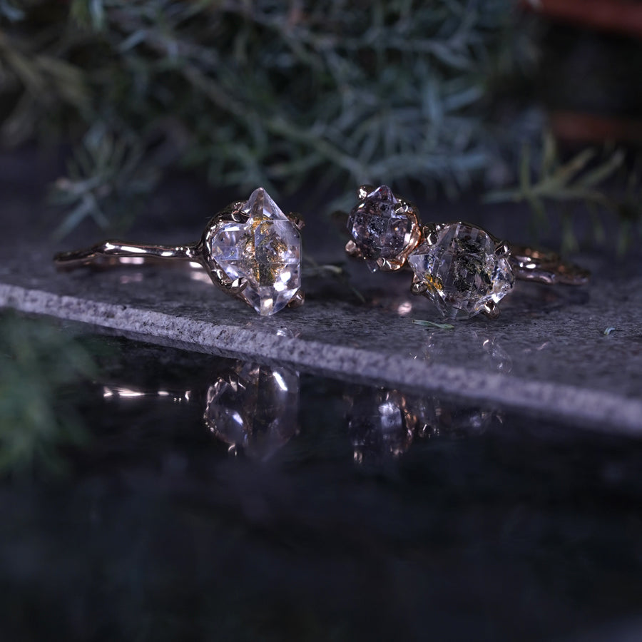 Charm Ring No.1462/ Herkimer Diamond