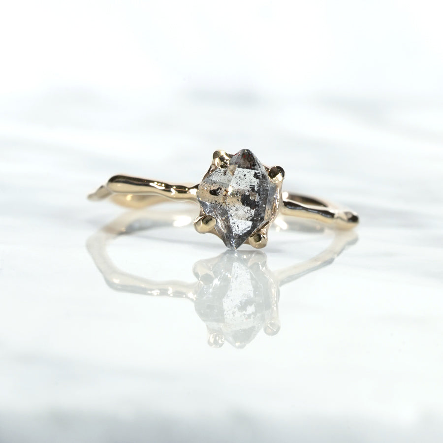 Charm Ring No.1462/ Herkimer Diamond