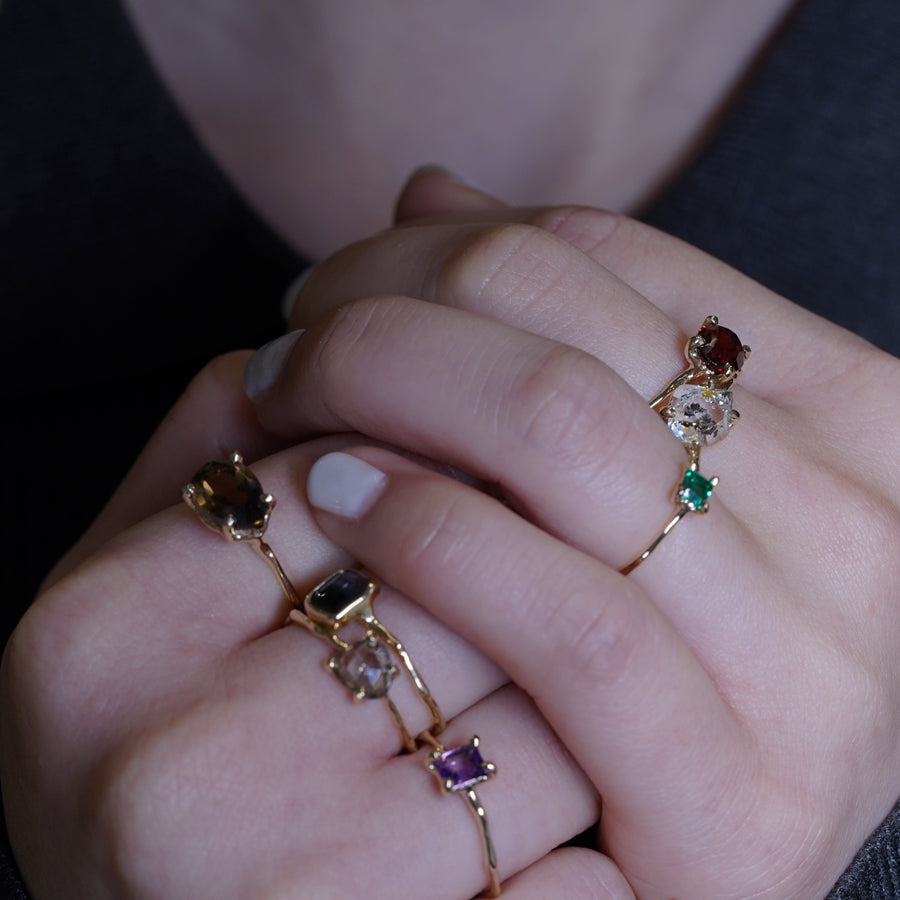 Charm Ring No.1446/ Emerald