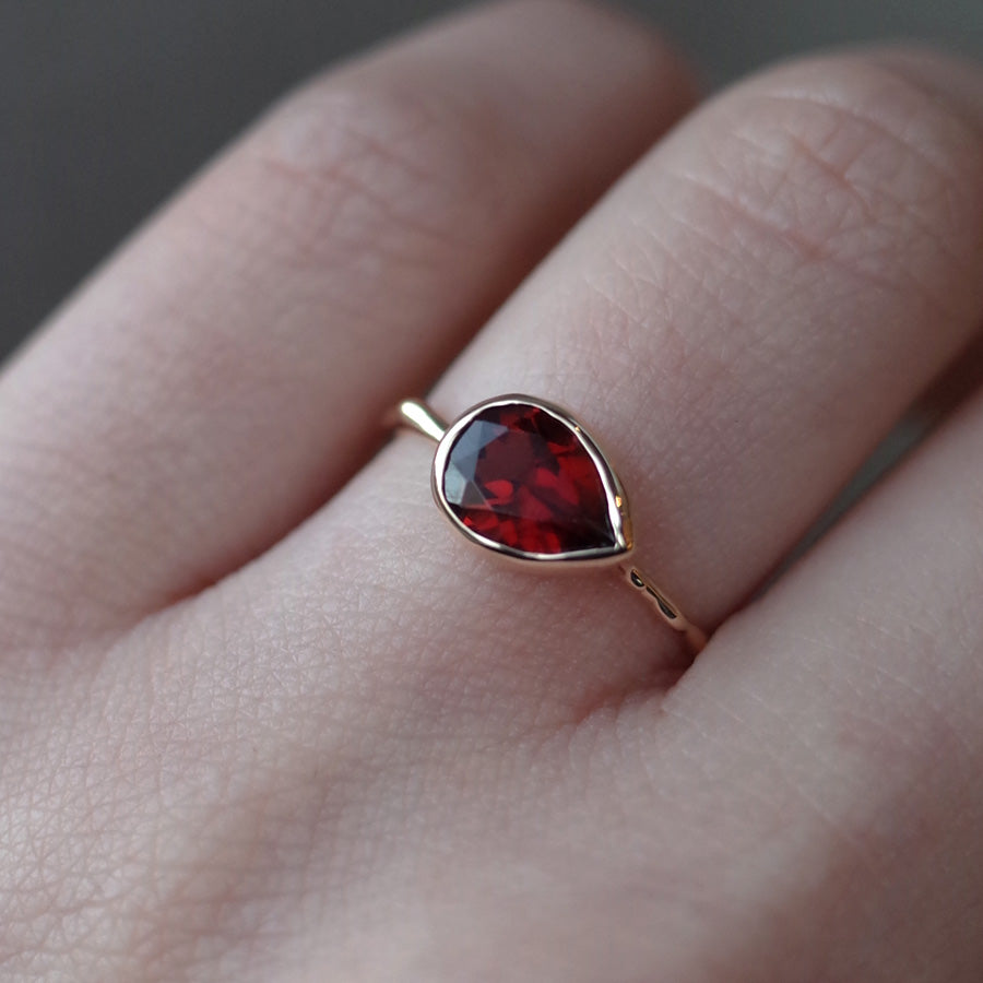 Charm Ring No.1469/ Garnet