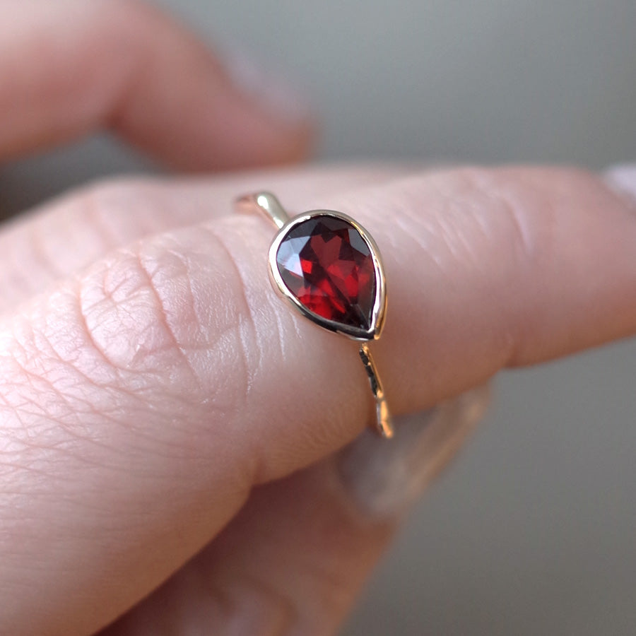 Charm Ring No.1469/ Garnet