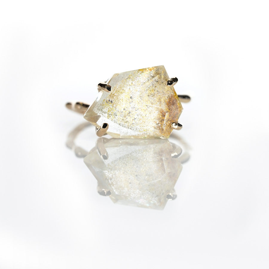 Charm Ring No.1470/ Garden Quartz