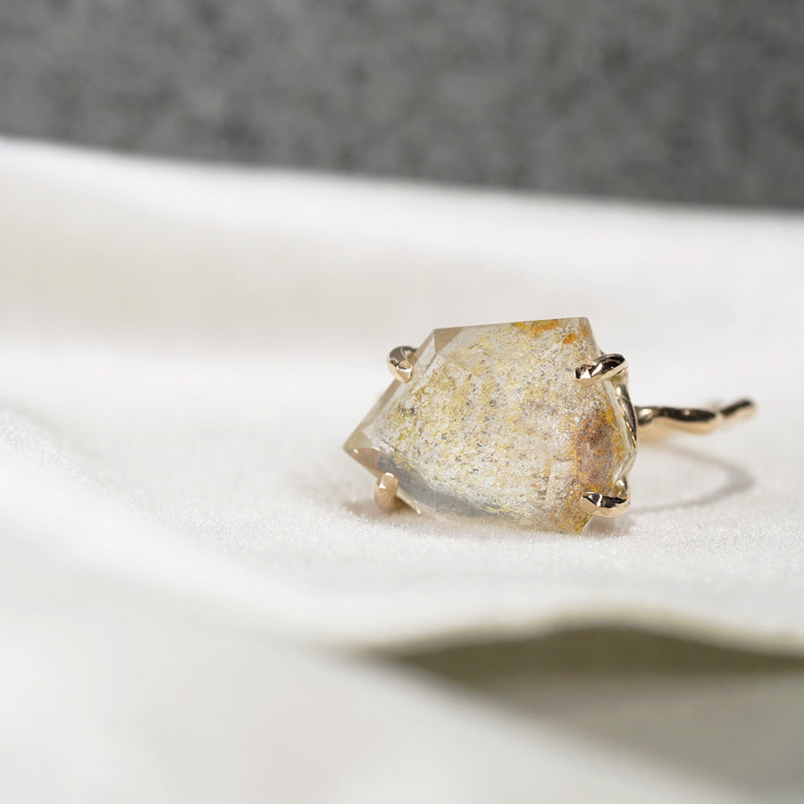 Charm Ring No.1470/ Garden Quartz